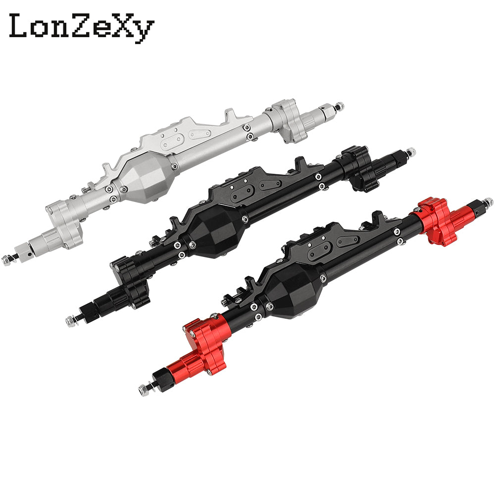 LONZEXY CNC Aluminum Alloy Front / Rear Diamond Axle Set for Axial Wraith RR10