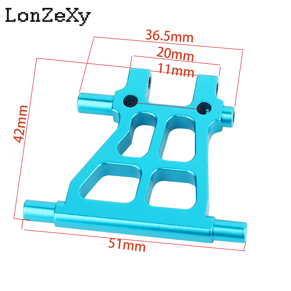Lonzexy Aluminum Alloy Front & Rear Lower Suspension Swing Arms Kit for Tamiya TT-02 1/10  RC Car Upgrade Parts