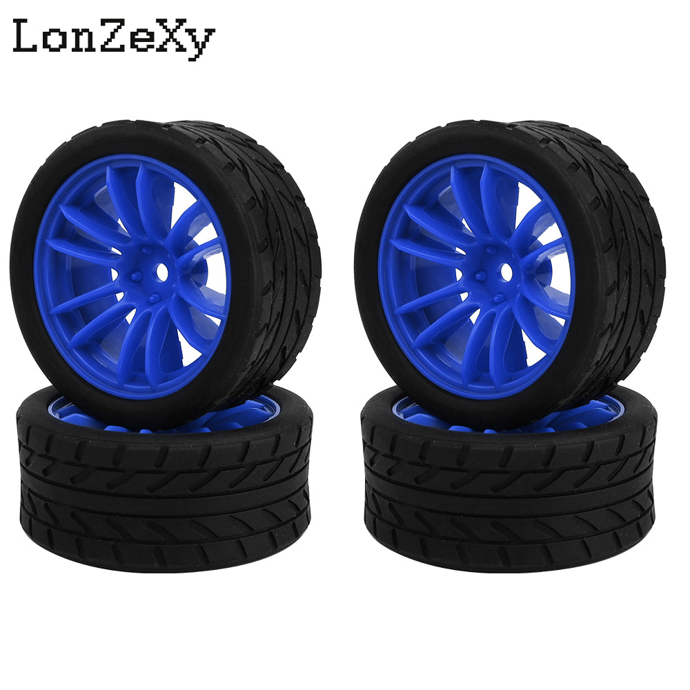 Lonzexy 1/10 1.9'' YOKOMO Flat Run MST Drift Tires XV02 Tamiya TT01 Kyosho hpi Sakura W211