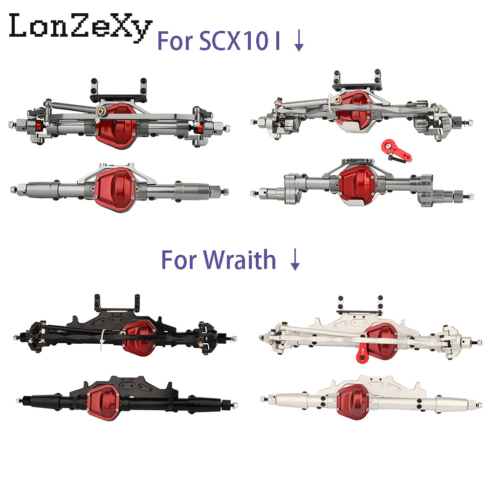 LONZEXY Aluminum Aolly Front & Rear Axle Gear for Axial SCX10 D90 Wraith Axle