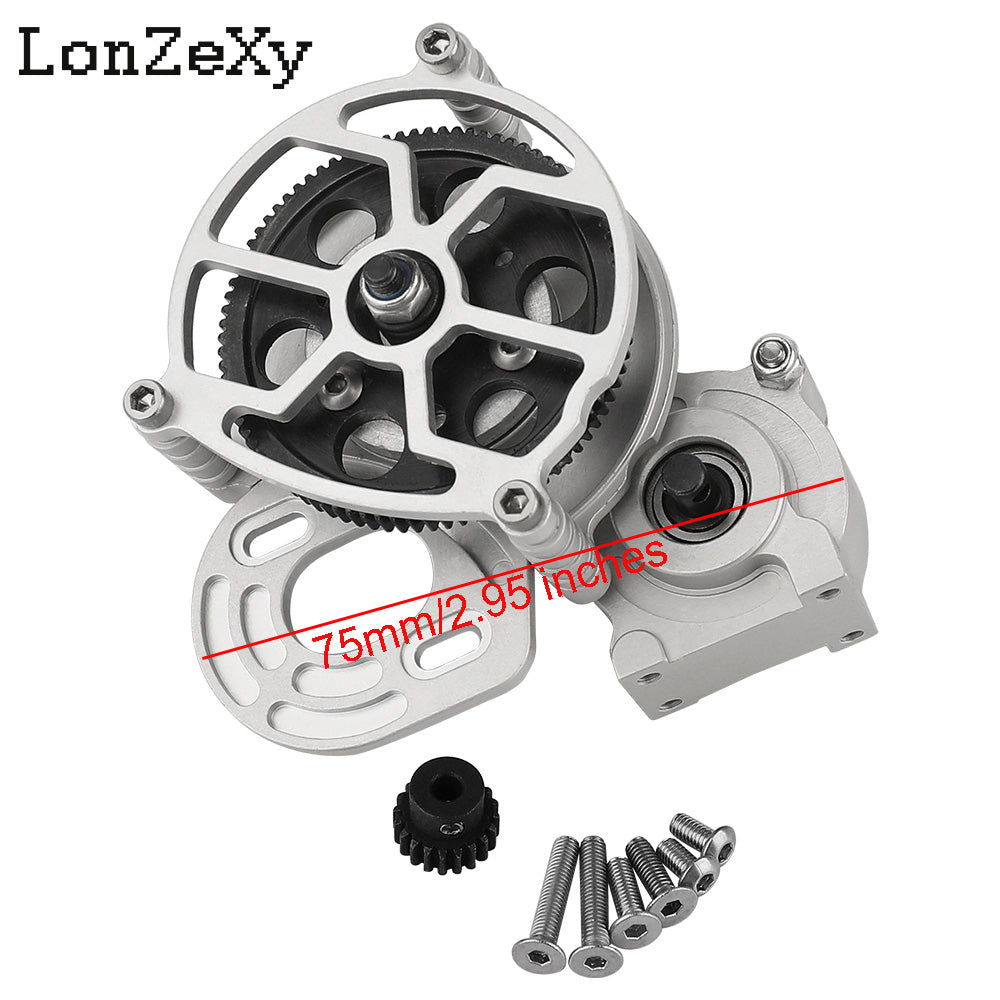 LONZEXY Metal Transmission Gearbox+Motor for SCX10