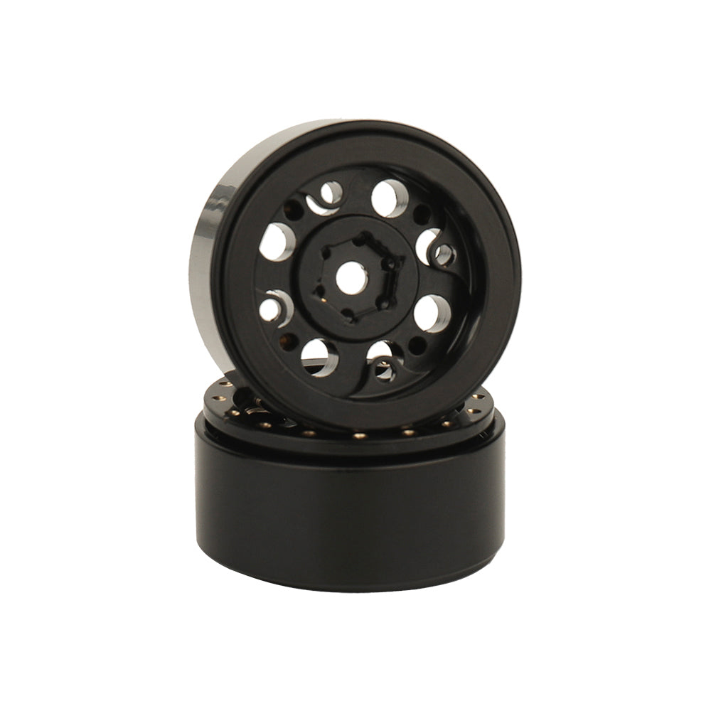 LonZeXy 1/18 1/24 RC Crawler Brass Wheel Hub 4Pcs Total 175g Metal Heavy Weight Wheel Rims RC Model Car Upgrade Parts
