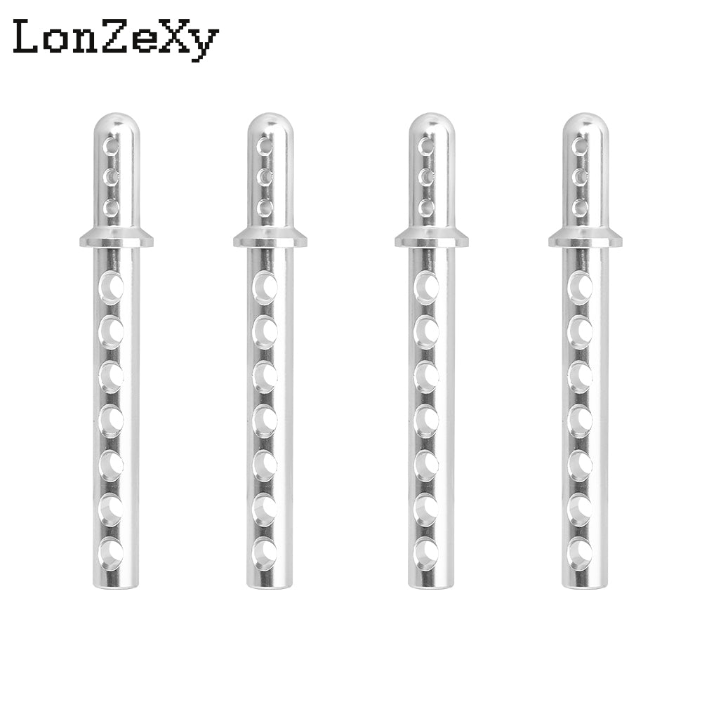 LONZEXY Aluminum Body Post Mounts 4PCS for 1/10 SCX10 AXIAL