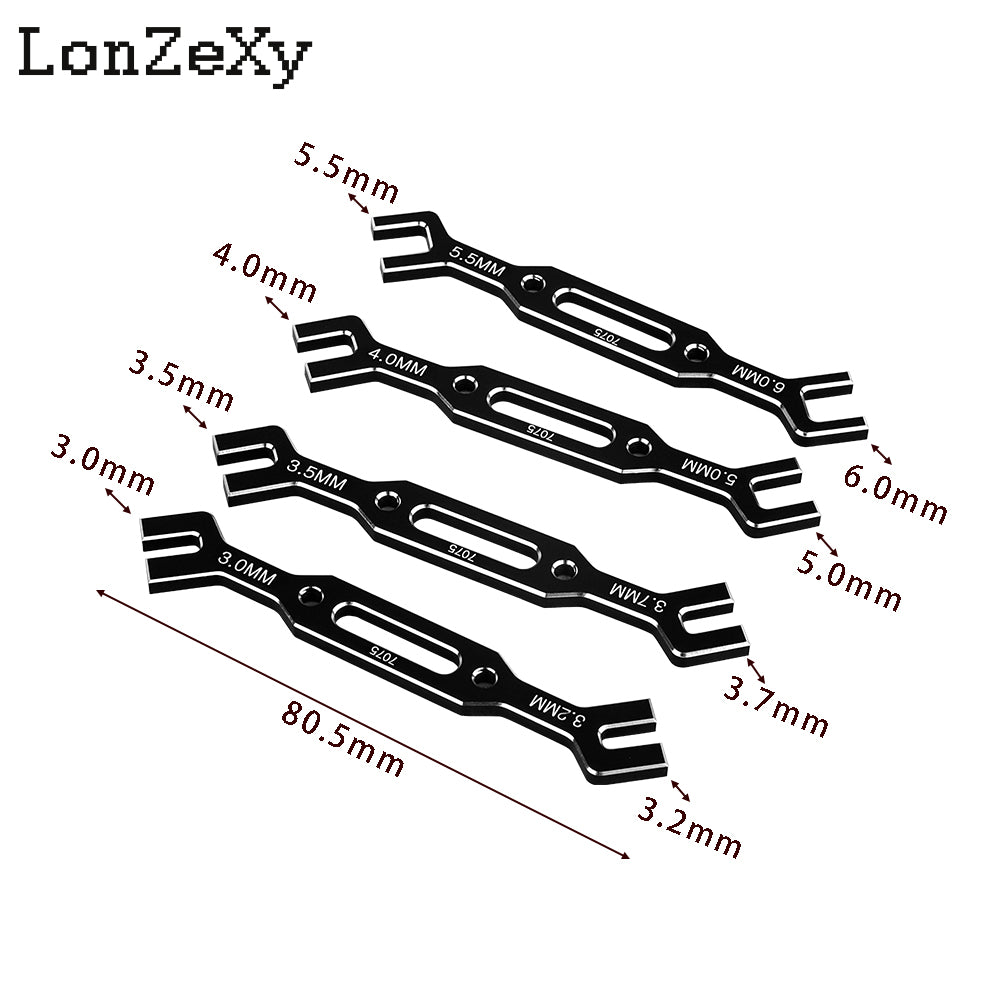Lonzexy Aluminum Alloy  Adjustment Ruler for Traxxas Arrma losi 1/8 1/7 Rally Short Truck