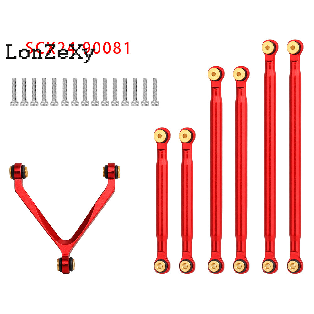 LONZEXY Stainless Steel Link Rod 313mm for SCX10 II