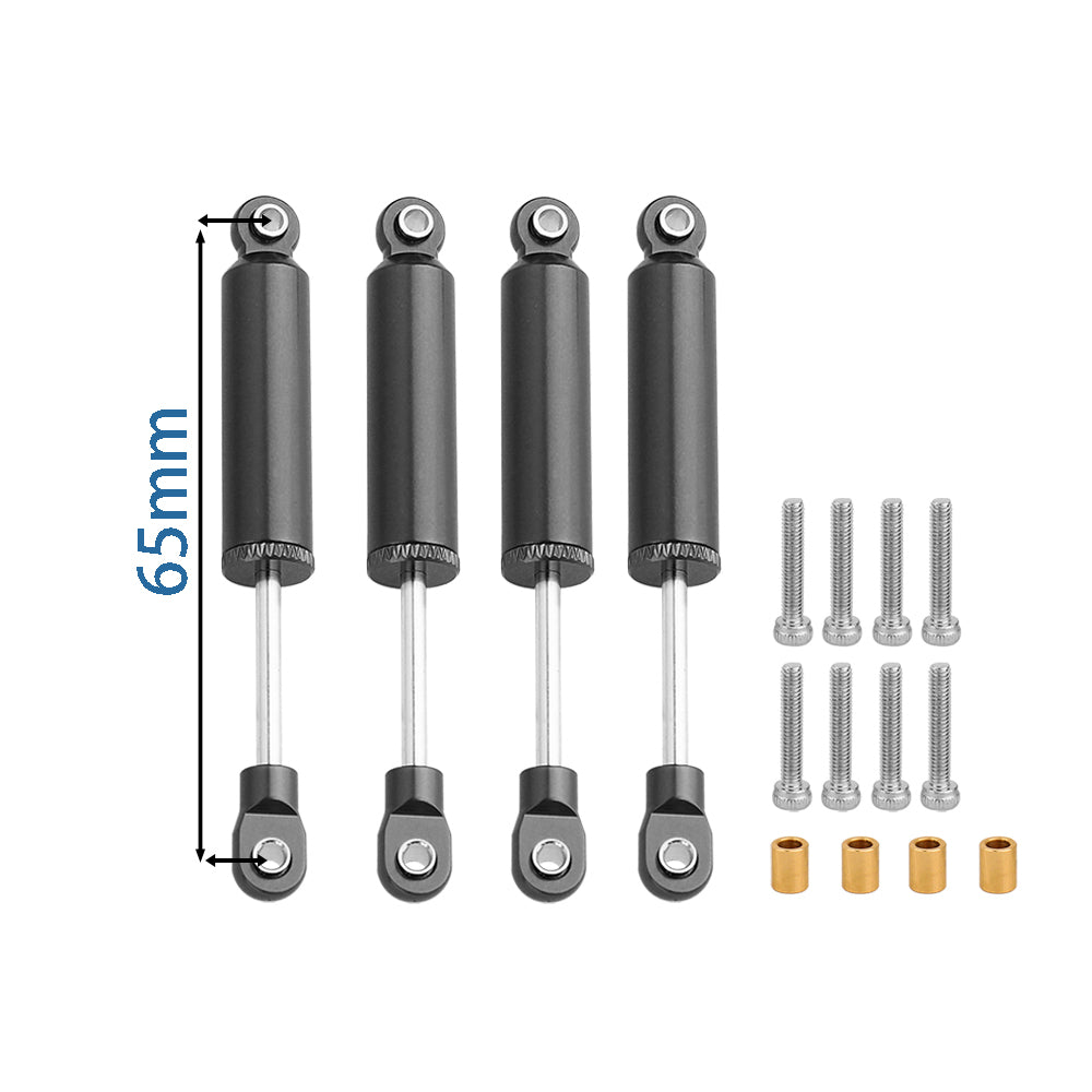 LonZeXy 4PCS Internal Oil Shock Absorber 53/59/65/71/77mm Damper For Traxxas TRX4M 1/18 RC Crawler Aluminum Suspension Upgrade Parts