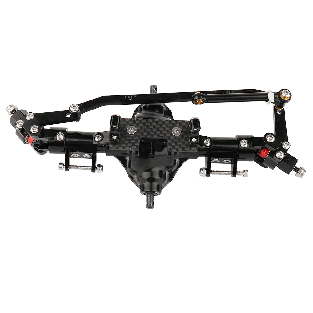 LonZeXy CNC Aluminum Rotatable Middle Axle, Metal Upgrade Axle Assembly For 1/10 Axial SCX10 Gen1 Gen2 RC Crawler Car Modification Parts