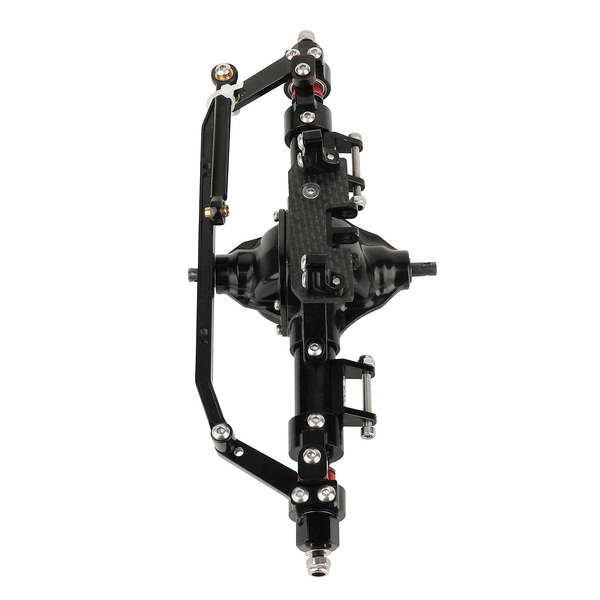LonZeXy CNC Aluminum Rotatable Middle Axle, Metal Upgrade Axle Assembly For 1/10 Axial SCX10 Gen1 Gen2 RC Crawler Car Modification Parts