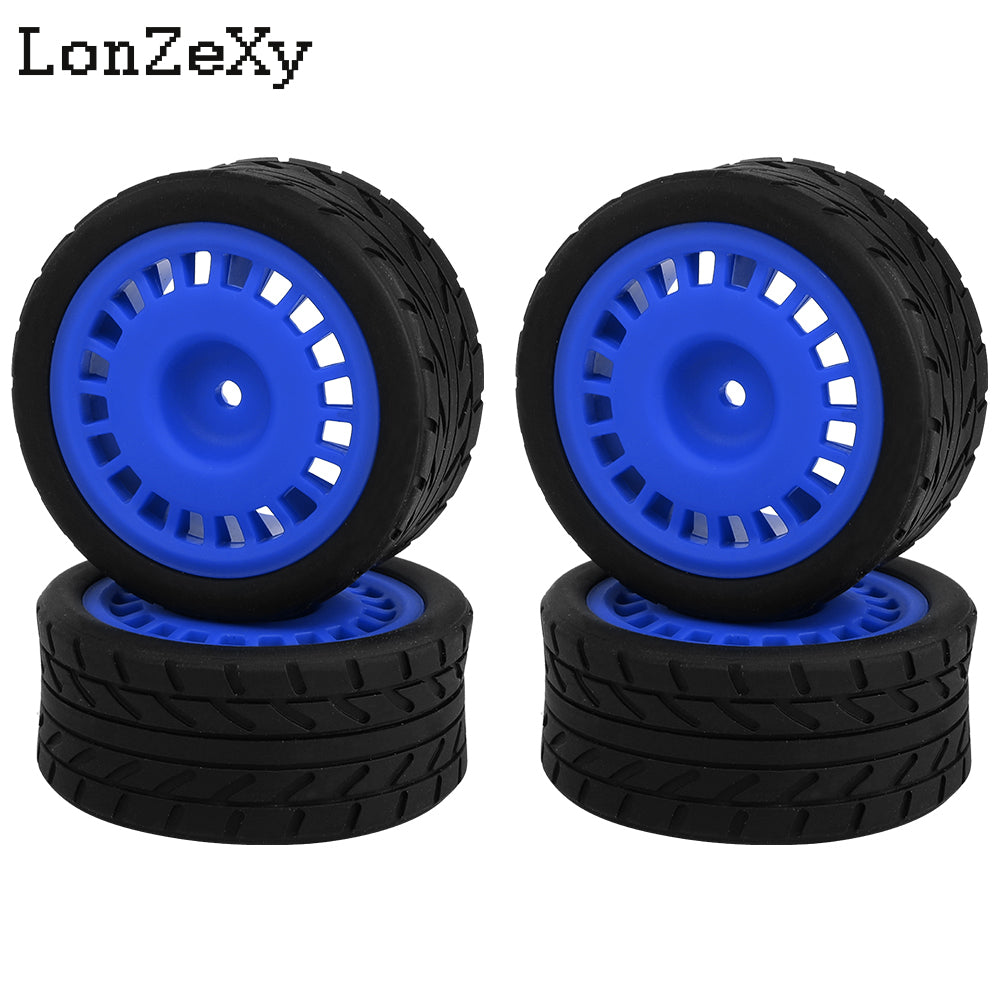 Lonzexy 1/10 Scale Hard Plastic RC Drift Tires For Traxxas 4 Tec 2.0 Tamiya TT01 XV01 Kyosho WR8 Sakura WLtoys HPI