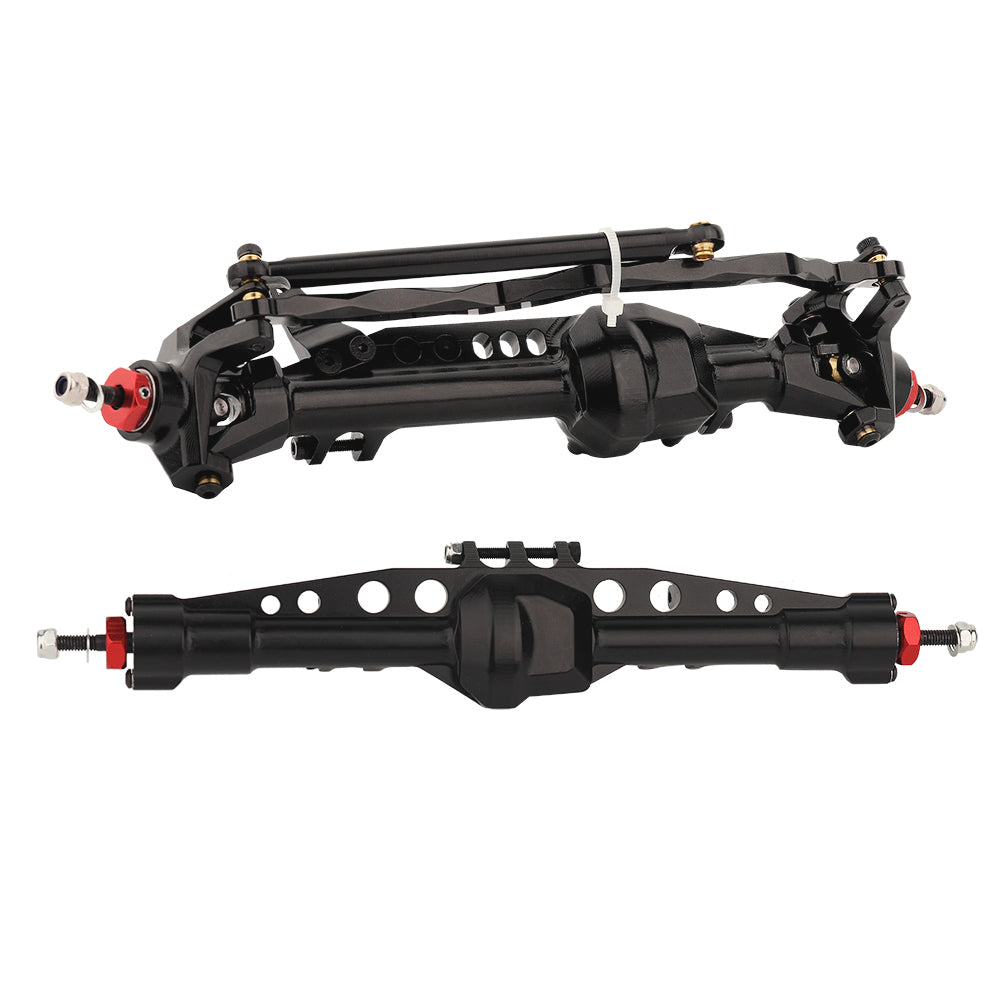 LonZeXy Metal Front Rear Axle Assembly For 1/10 RC Crawler Axial SCX10 III Ford Bronco AXI03014, RC Car Upgrade Replacement Parts