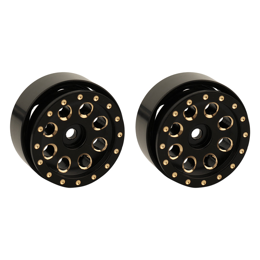 LonZeXy 1/18 1/24 RC Crawler Brass Wheel Hub 4Pcs Total 175g Metal Heavy Weight Wheel Rims RC Model Car Upgrade Parts