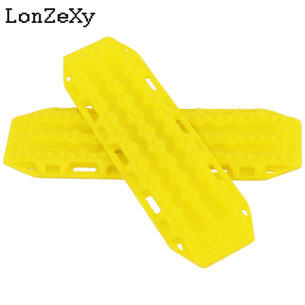 Lonzexy 2pcs 1/10 RC Plastic Sand Ladder Recovery Ramps Board for TRX4 SCX10 90046