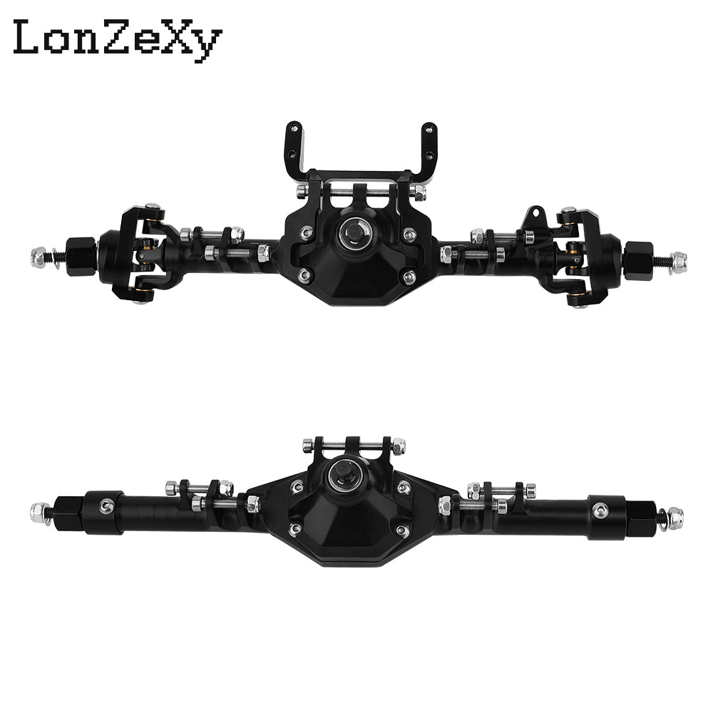 LONZEXY Aluminum Front & Rear Portal Axle Set For SCX10 II