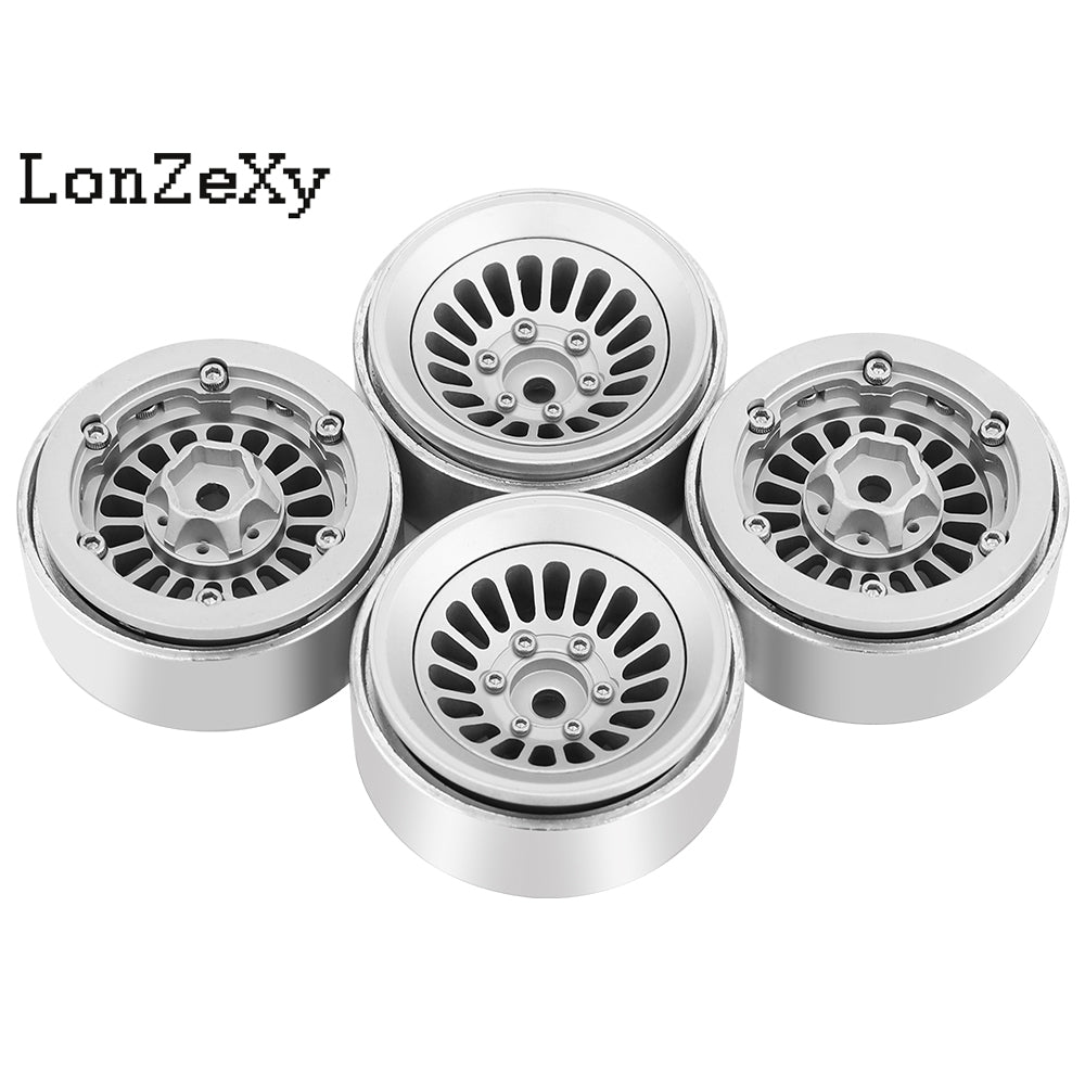 LonzeXy 4PCS Aluminum Alloy Wheel Rims for SCX24