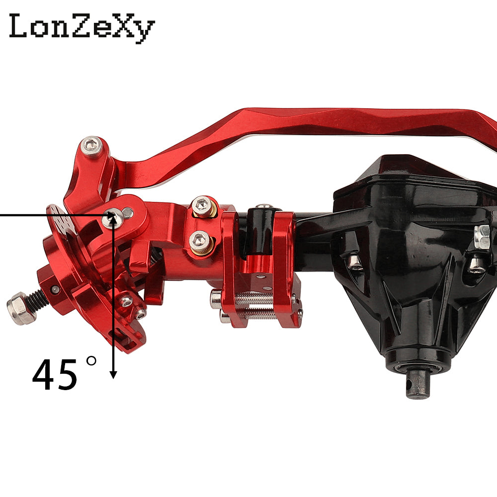 Lonzexy Aluminum Complete Front & Rear Axle Set for Axial RBX10 Ryft 1/10 RC Upgrade Parts