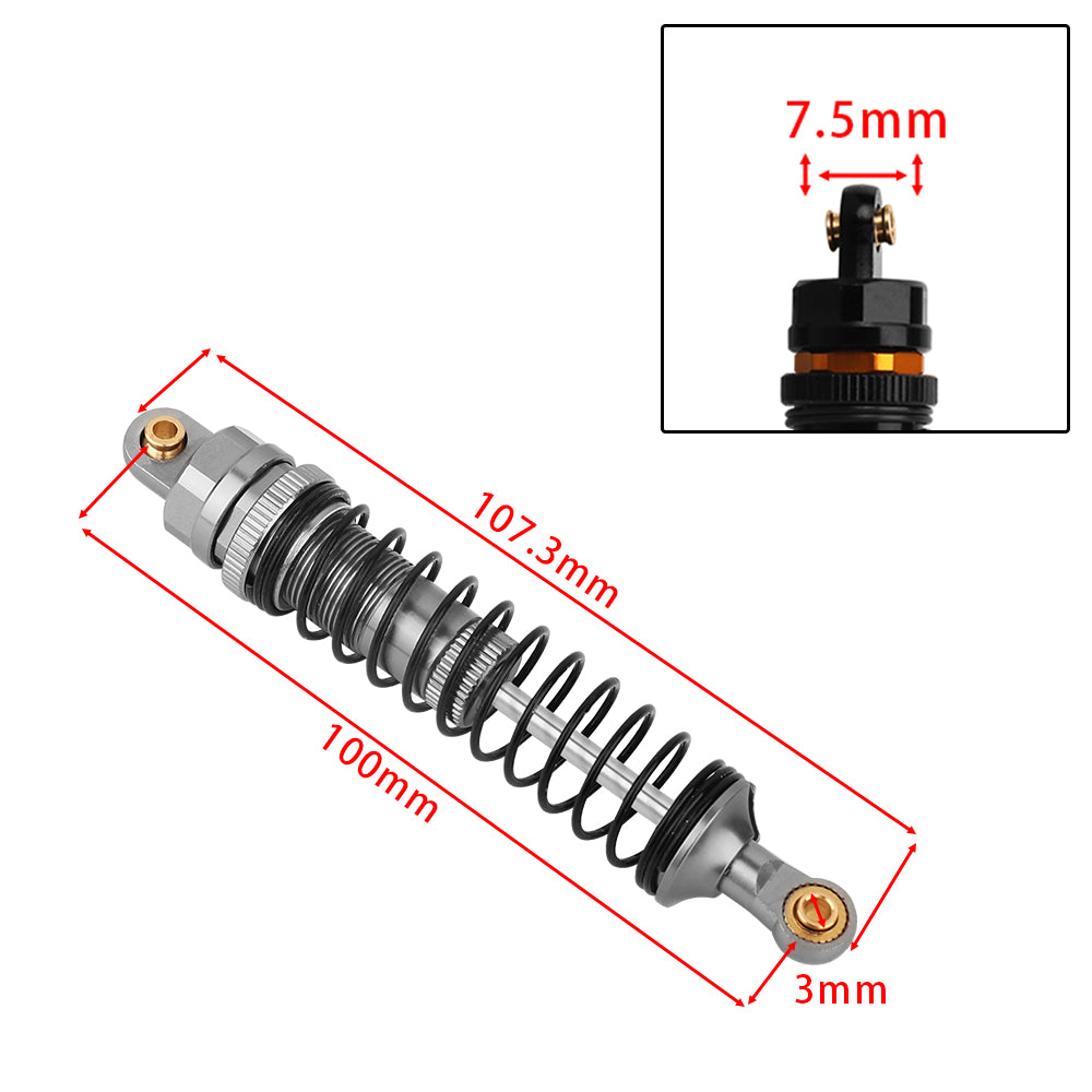 LonZeXy 4PCS Aluminum Oil Shock Absorber 70/80/90/100/110/120mm Adjustable Damper For Axial SCX10 I II III TRX4 D90 1/10 RC Rock Crawler Upgrade Parts