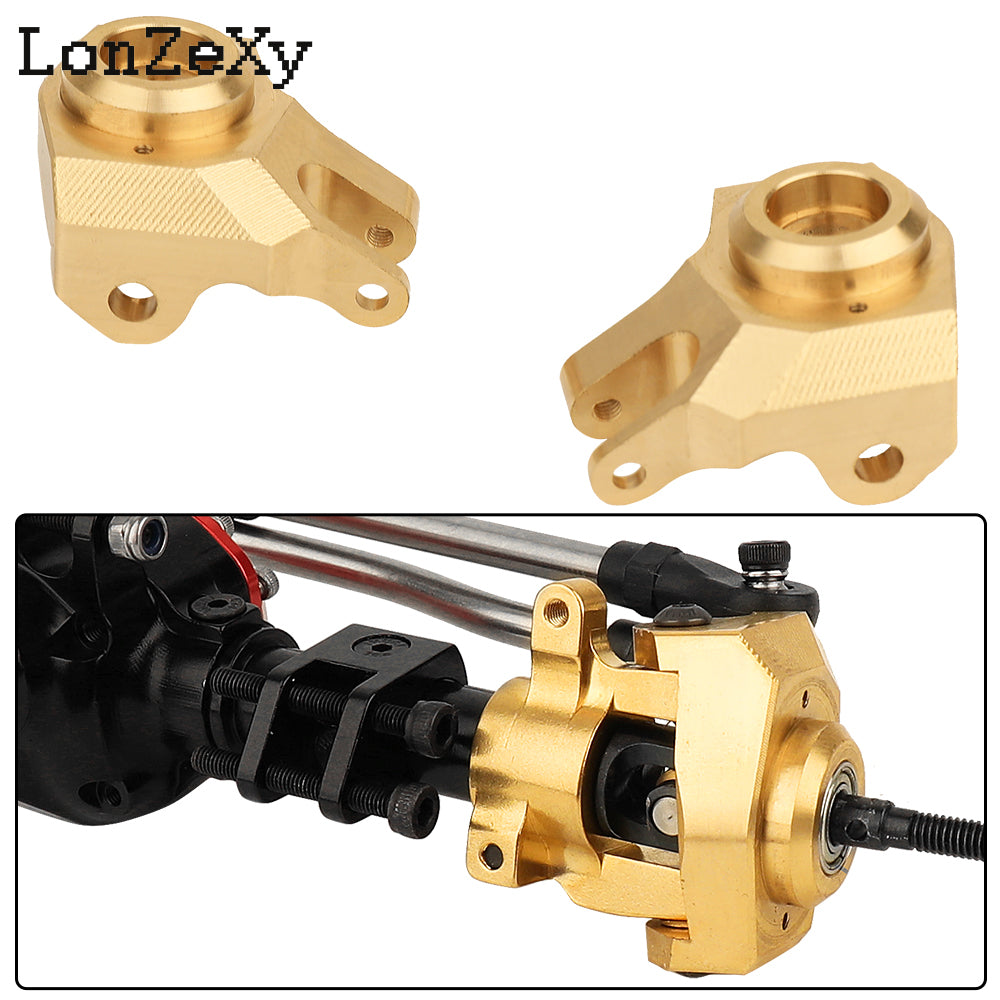 LONZEXY Brass Steering Knuckles for SCX10 II