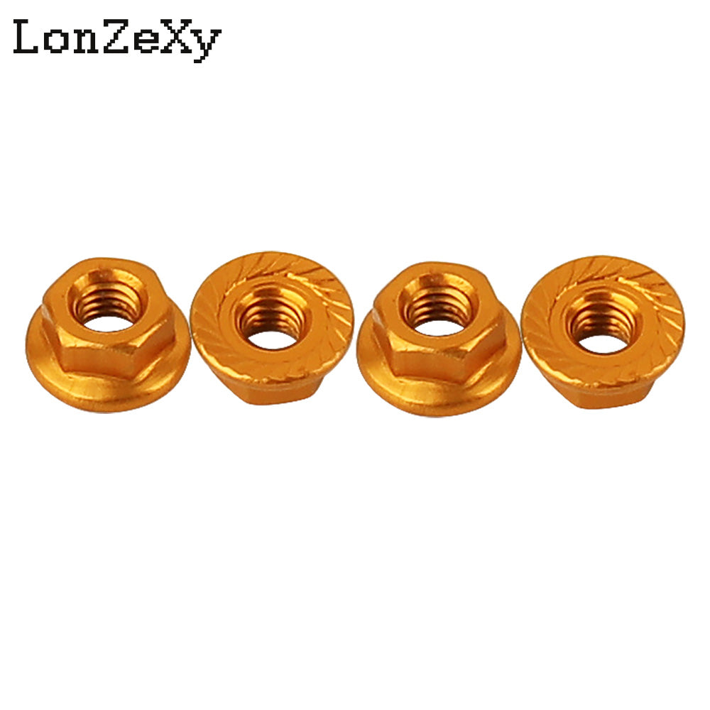 LONZEXY Aluminum Lock Nuts  with Flange Nylon Insert  for RC