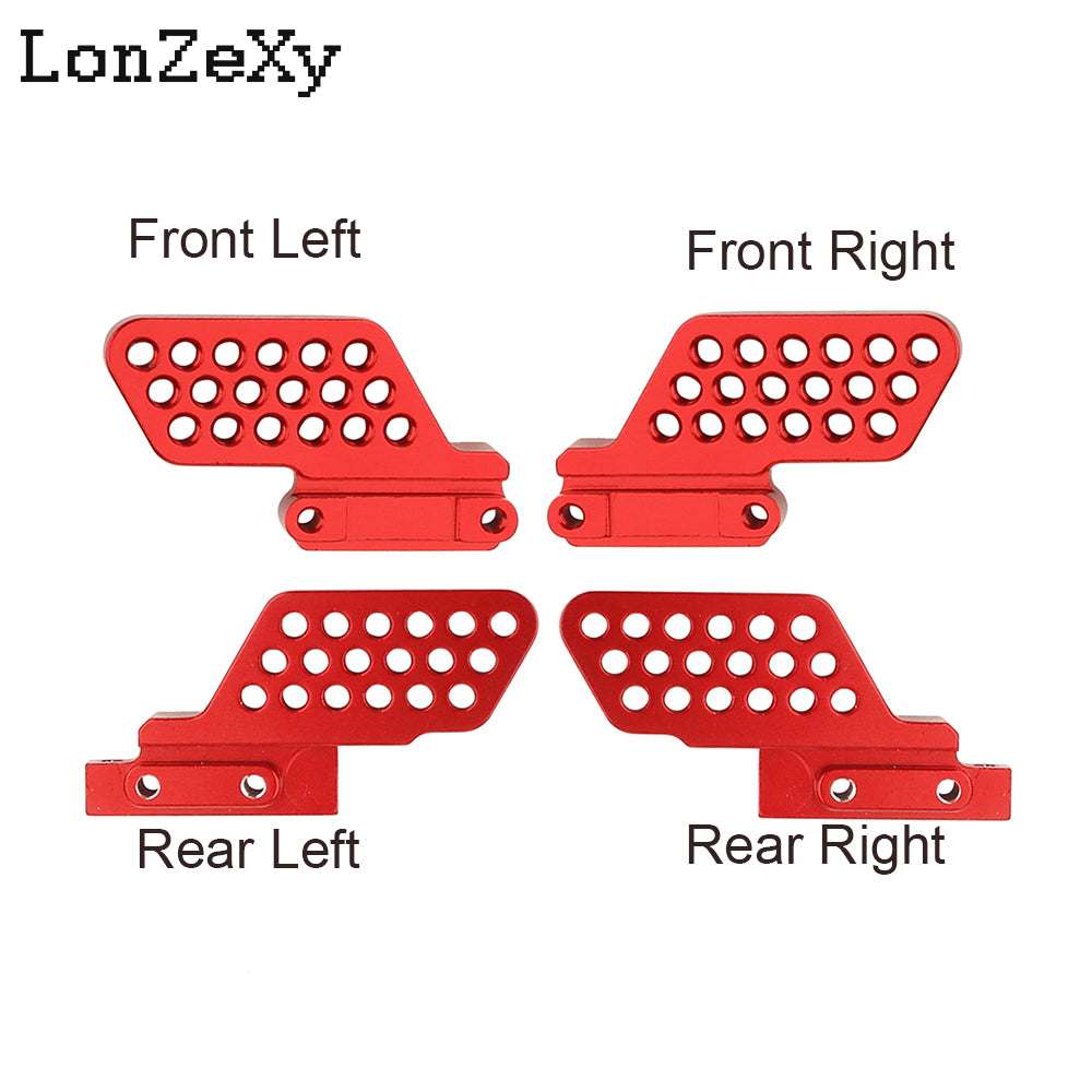 LONZEXY Aluminum Shock Mounts Towers for 1/18 TRX4M Defender (4M-35)