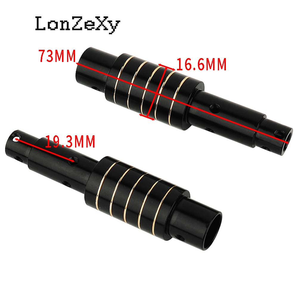 LONZEXY Brass Axle Tube for SCX10 PRO