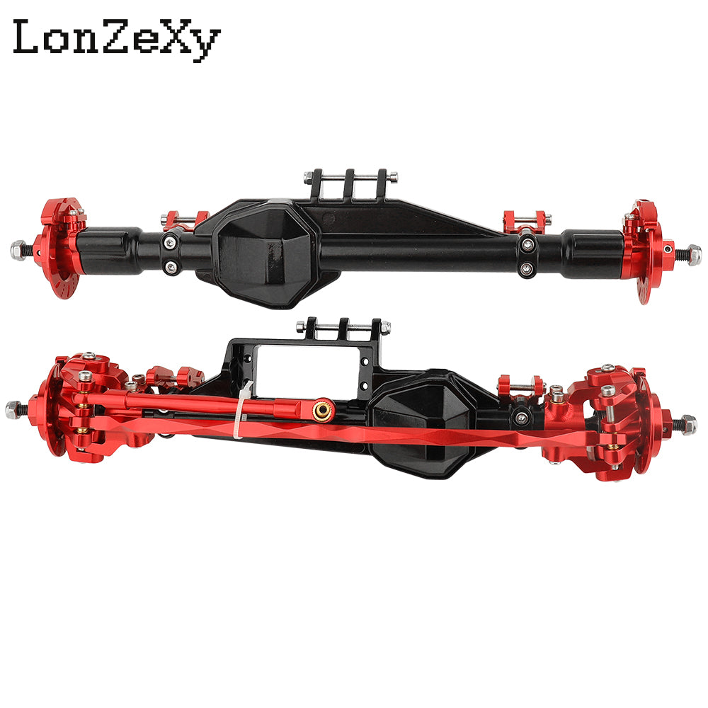 Lonzexy Aluminum Complete Front & Rear Axle Set for Axial RBX10 Ryft 1/10 RC Upgrade Parts