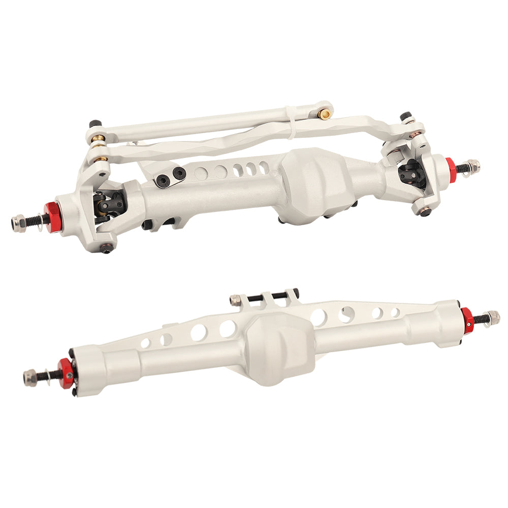 LonZeXy Metal Front Rear Axle Assembly For 1/10 RC Crawler Axial SCX10 III Ford Bronco AXI03014, RC Car Upgrade Replacement Parts