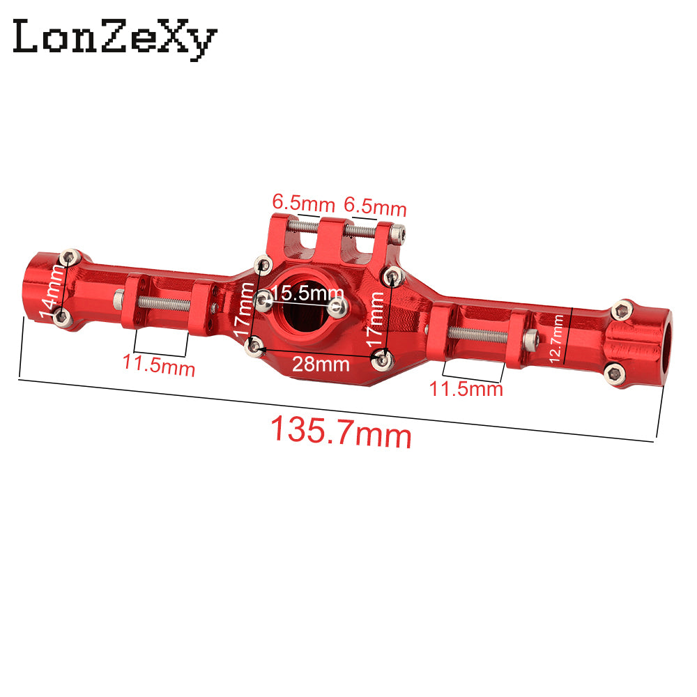 Lonzexy Aluminum Alloy DIY Axle Housing for RC Car 1/8 Losi LMT Monster Truck Metal Upgrade Parts