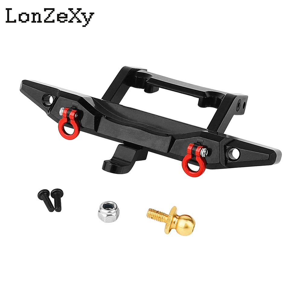 LONZEXY Metal Rear Bumper with D-rings for Traxxas TRX-4