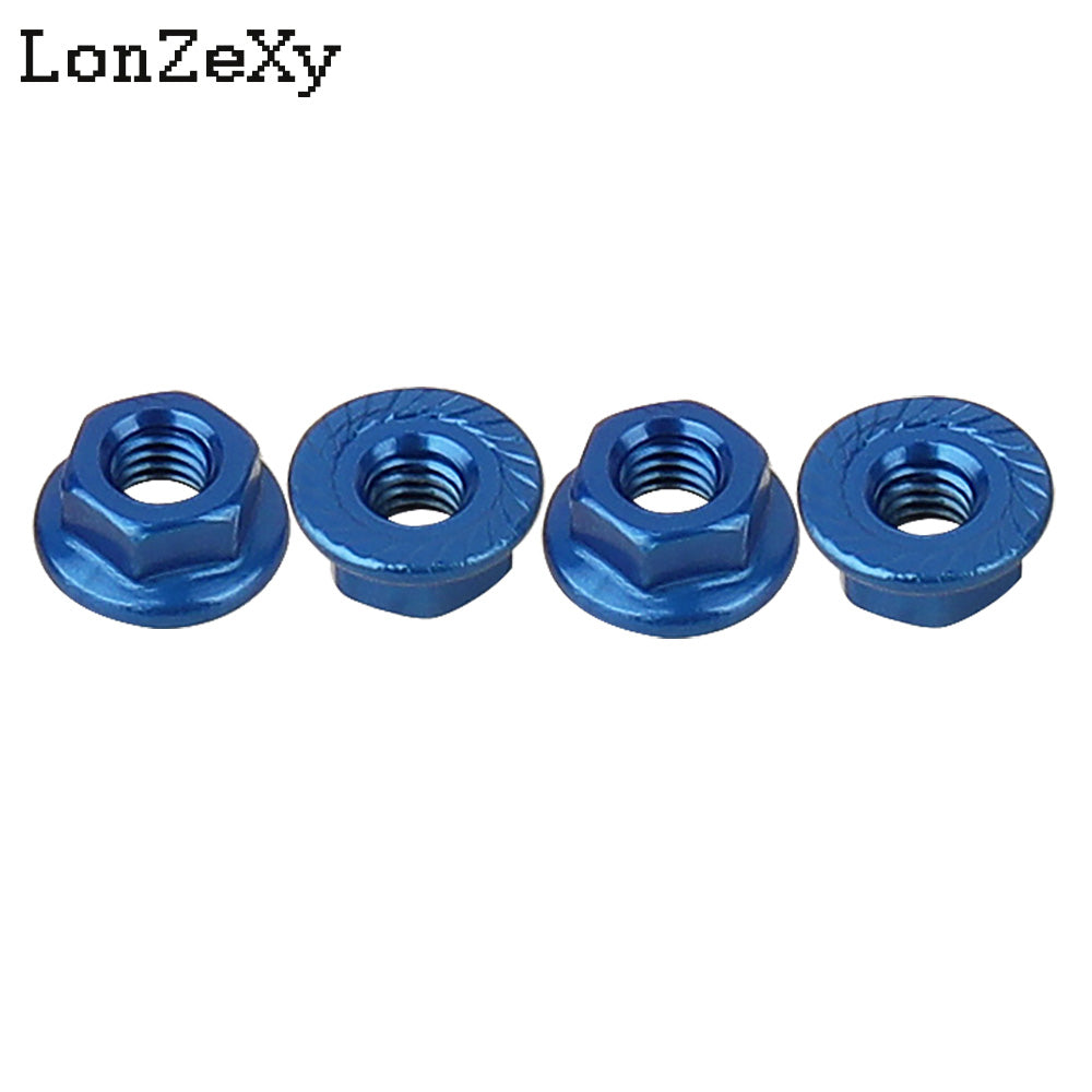 LONZEXY Aluminum Lock Nuts  with Flange Nylon Insert  for RC