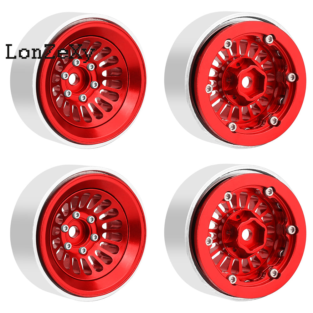 LonzeXy 4PCS Aluminum Alloy Wheel Rims for SCX24