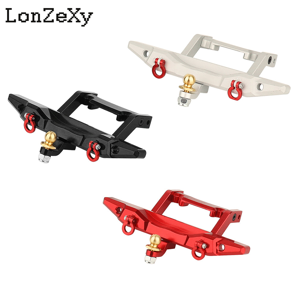 LONZEXY Metal Rear Bumper with D-rings for Traxxas TRX-4