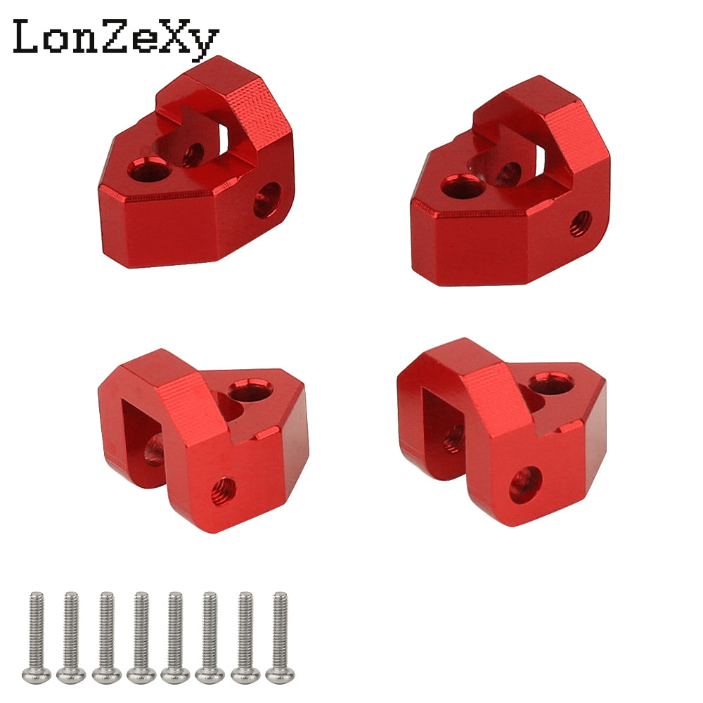LONZEXY CNC Aluminum Shock Mounts Height Lift Kit for 1/18 TRX4M Defender Bronco Stock Shocks