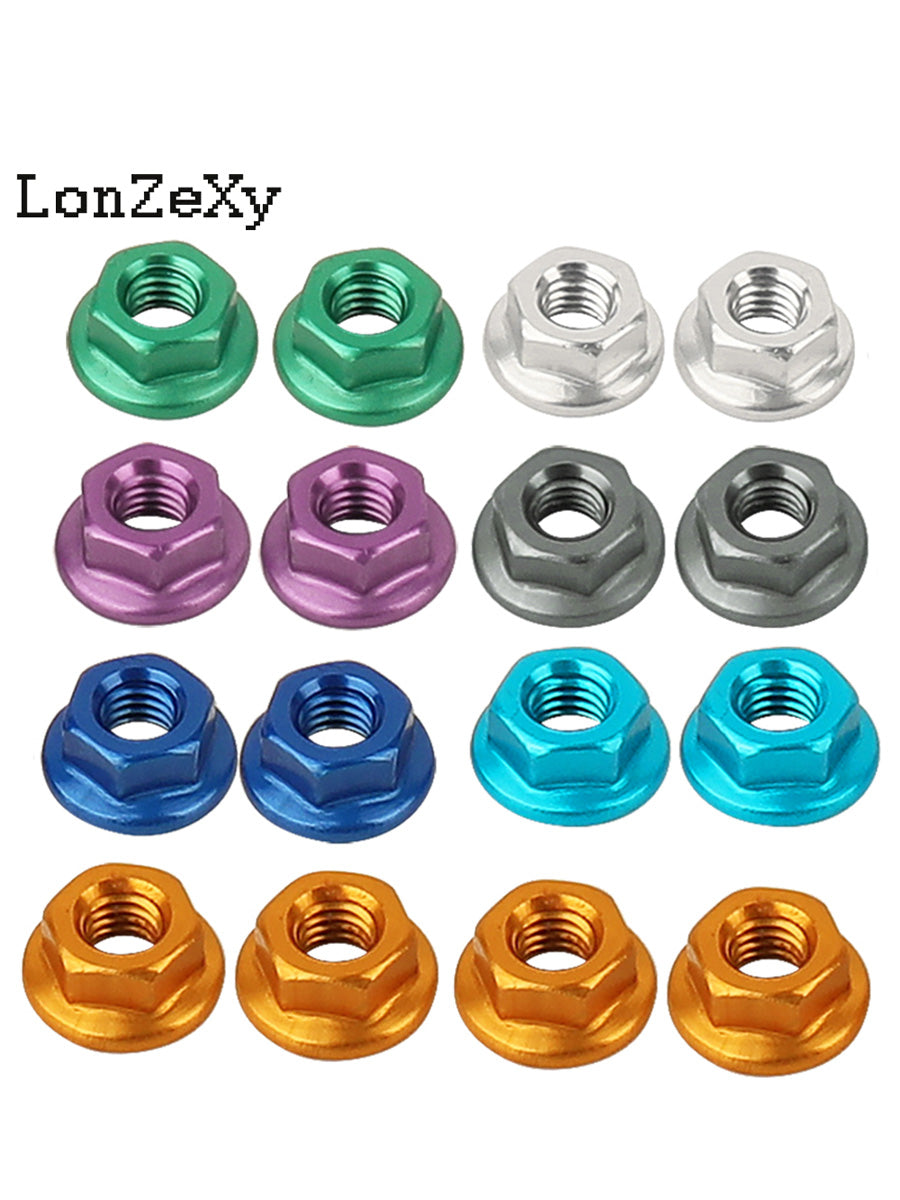 LONZEXY Aluminum Lock Nuts  with Flange Nylon Insert  for RC