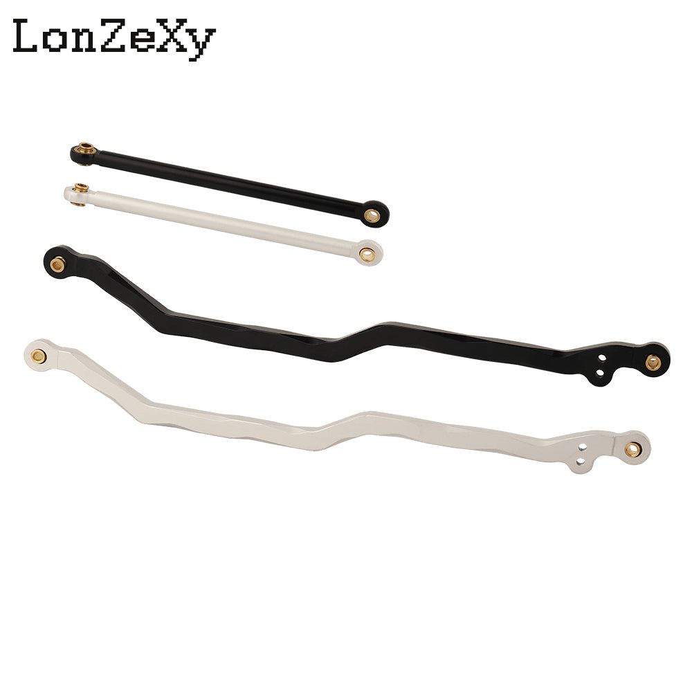 LONZEXY Black Aluminum Fix Link Steering Rod For Wraith Ridgecrest Deadbolt