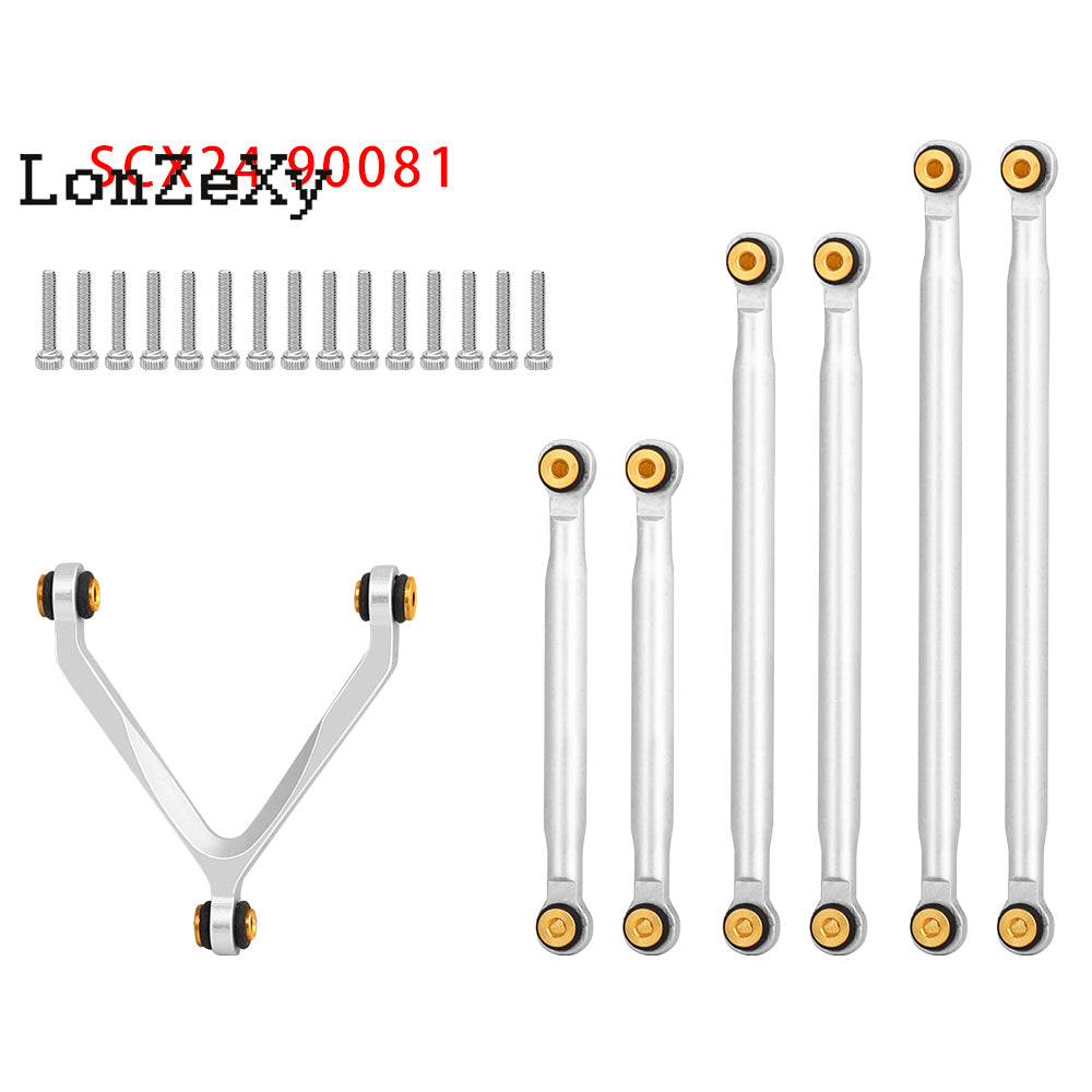 LONZEXY Stainless Steel Link Rod 313mm for SCX10 II