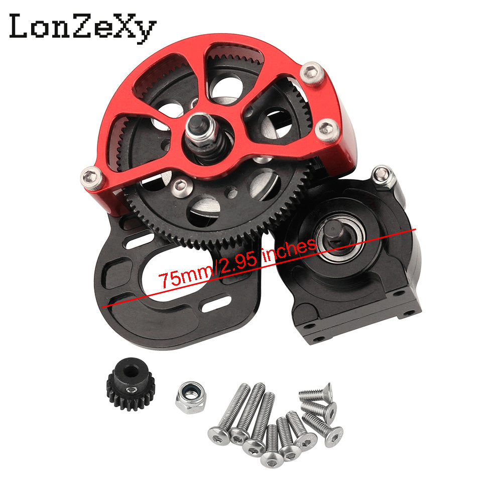 LONZEXY Metal Forward Transmission Gearbox for SCX10 & SCX10 II