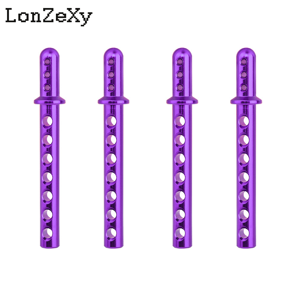 LONZEXY Aluminum Body Post Mounts 4PCS for 1/10 SCX10 AXIAL