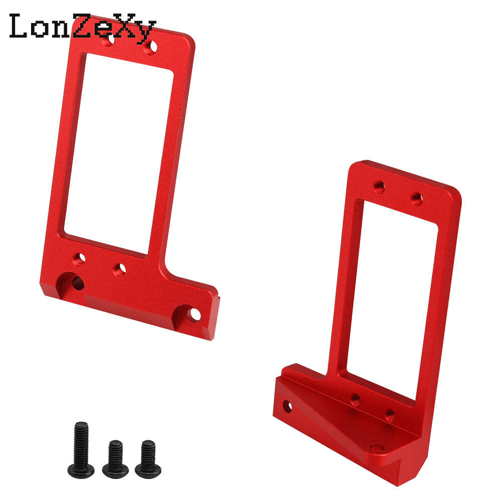 Lonzexy Capra Aluminum BTA F9 Servo Mount for 1/10 RC LCG Upgrade Compatible with VP Capra F9 Offset Axle (Black)