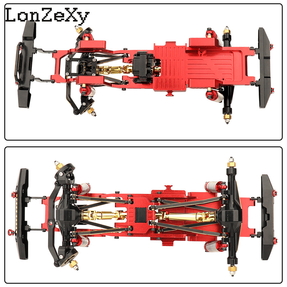 LONZEXY Aluminum Frame Kit+Dumper Fit for TRX4m