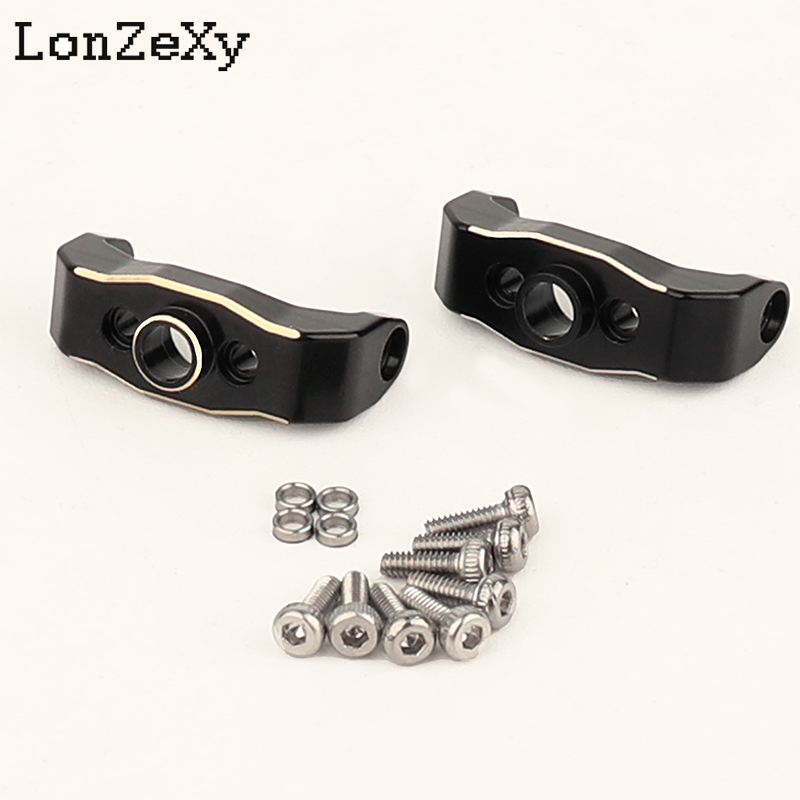LONZEXY Brass Adjustable Caster Blocks Clockable C Hub Carriers for 1/18 TRX4M