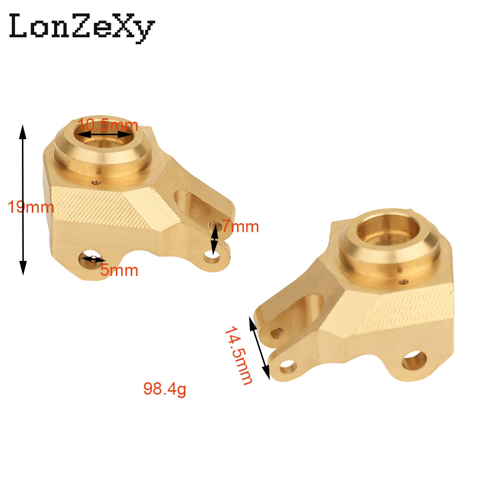 LONZEXY Brass Steering Knuckles for SCX10 II