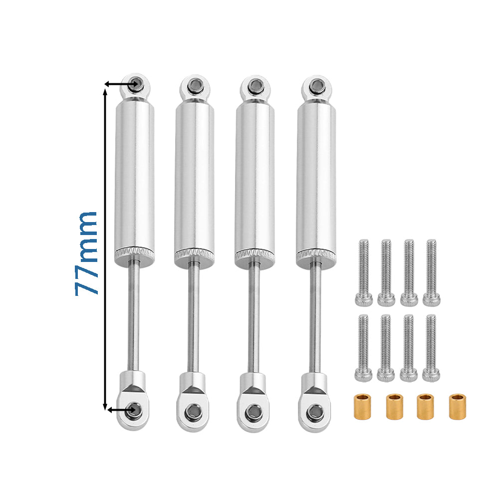 LonZeXy 4PCS Internal Oil Shock Absorber 53/59/65/71/77mm Damper For Traxxas TRX4M 1/18 RC Crawler Aluminum Suspension Upgrade Parts