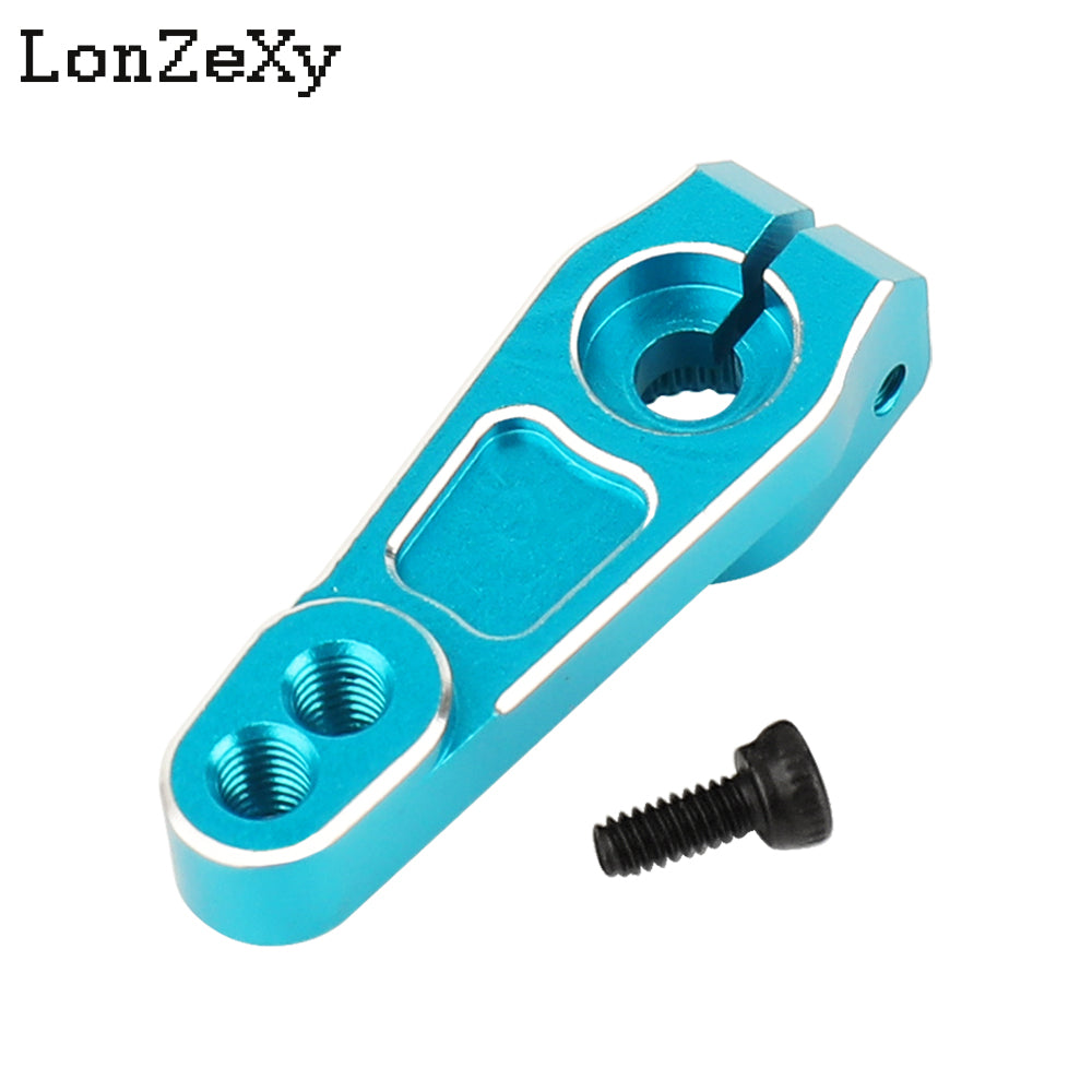 Lonzexy 2-Pack Aluminum Servo Horn Metal Servo Arms Compatible with Futaba Savox Power HD Servos Motors for 1/6 1/7 1/8 1/10 RC Crawler