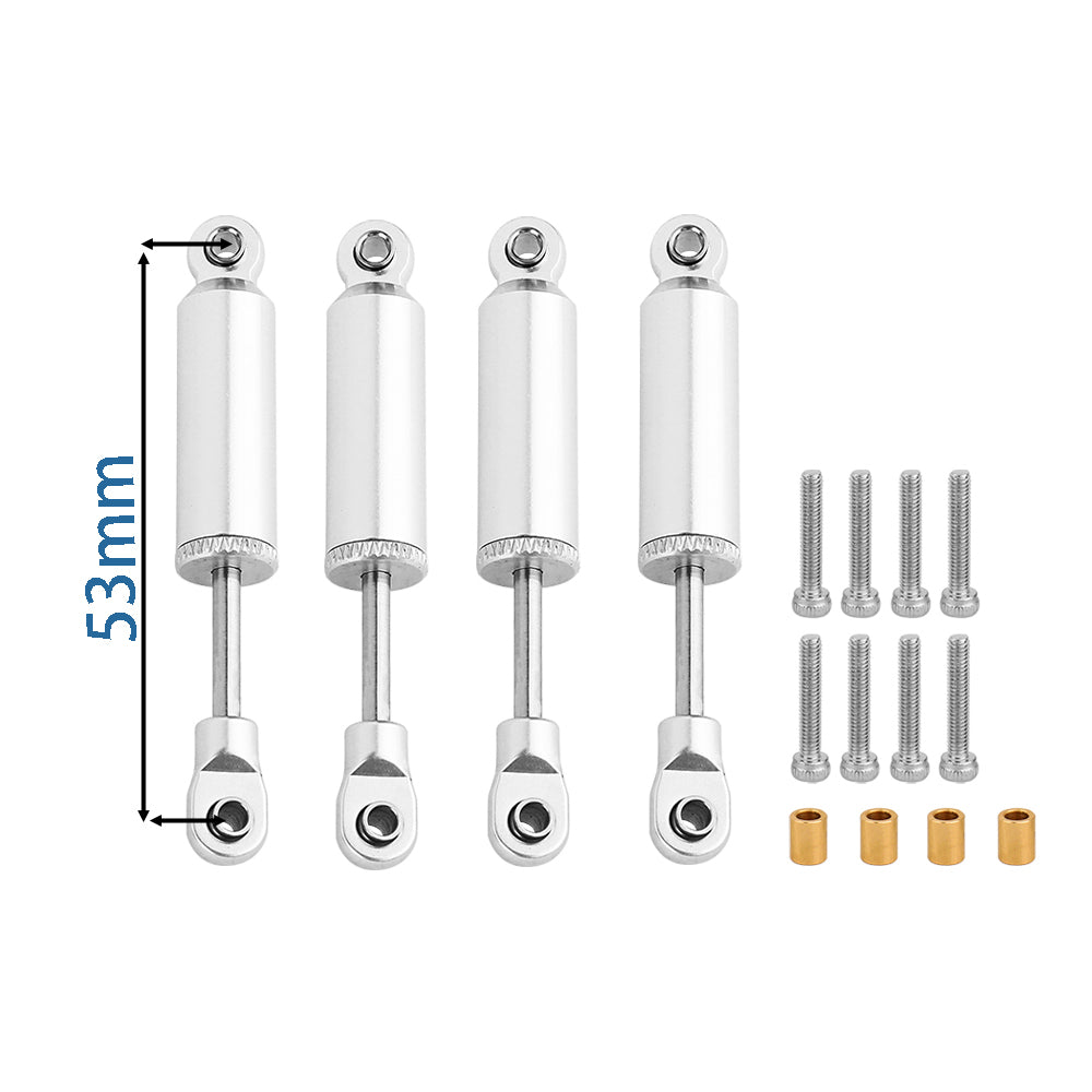 LonZeXy 4PCS Internal Oil Shock Absorber 53/59/65/71/77mm Damper For Traxxas TRX4M 1/18 RC Crawler Aluminum Suspension Upgrade Parts