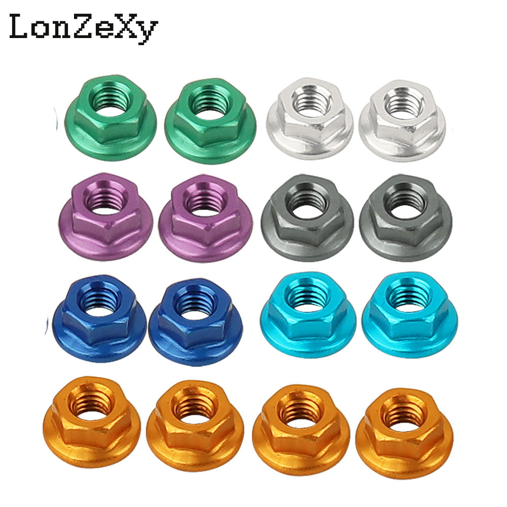 LONZEXY Aluminum Lock Nuts  with Flange Nylon Insert  for RC