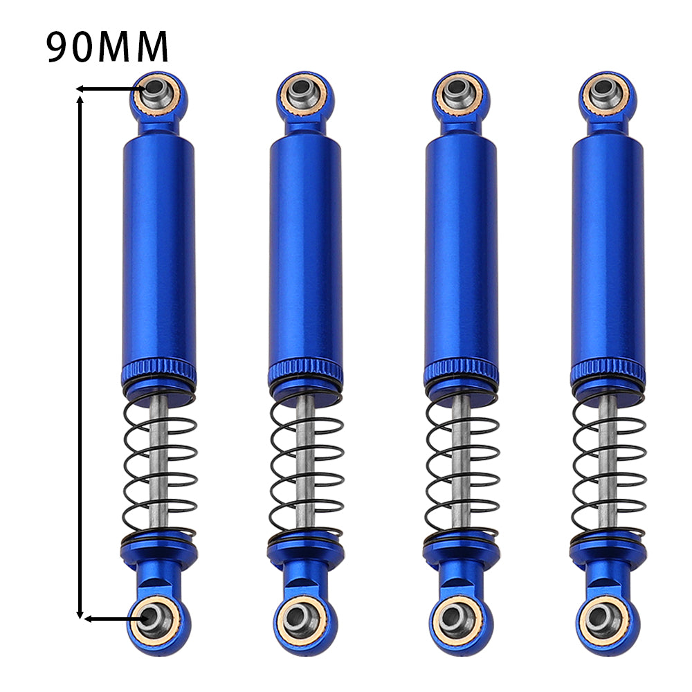 LonZeXy 1/10 RC Crawler Aluminum Oil Shock Absorber 70 80 90 100 110mm Adjustable Damper 4PCS For Axial SCX10 TRX4 D90 RC Off Road Car Upgrade Parts