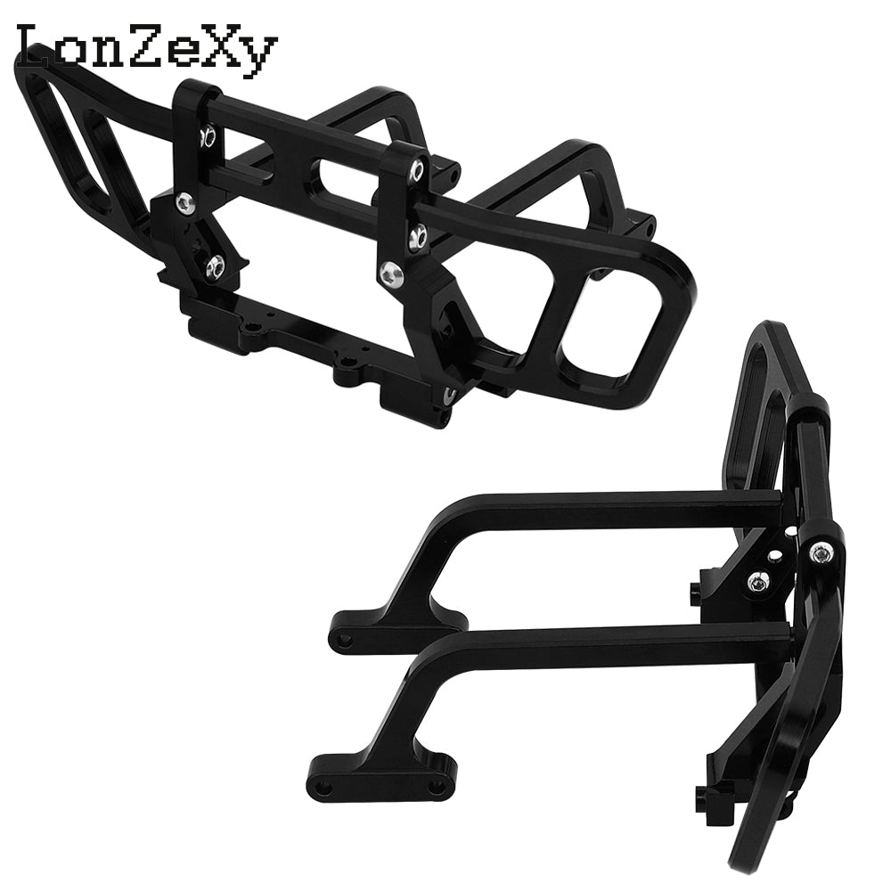 LONZEXY Aluminum Alloy Front Bumper Bull Bar for Axial Wraith 1/10
