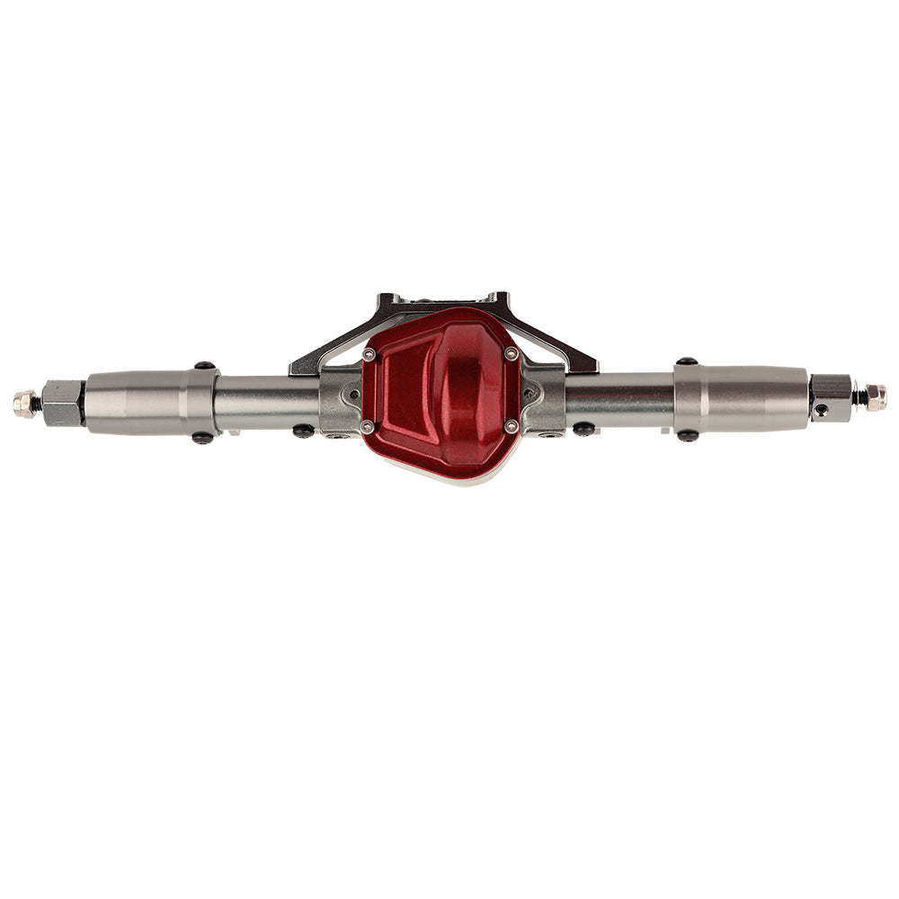 LonZeXy CNC Aluminum Front Rear Axle Complete Set 38T 13T Hardened Steel Gear Differential Axle Housing For 1/10 Axial SCX10 Gen1 RC Crawler Car Metal Upgrade Accessories