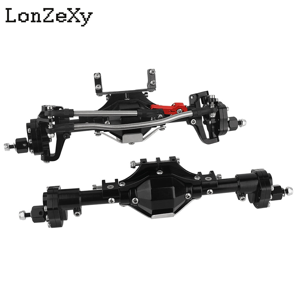 LONZEXY Complete Front & Rear Portal Axle for SCX10 II SCX10