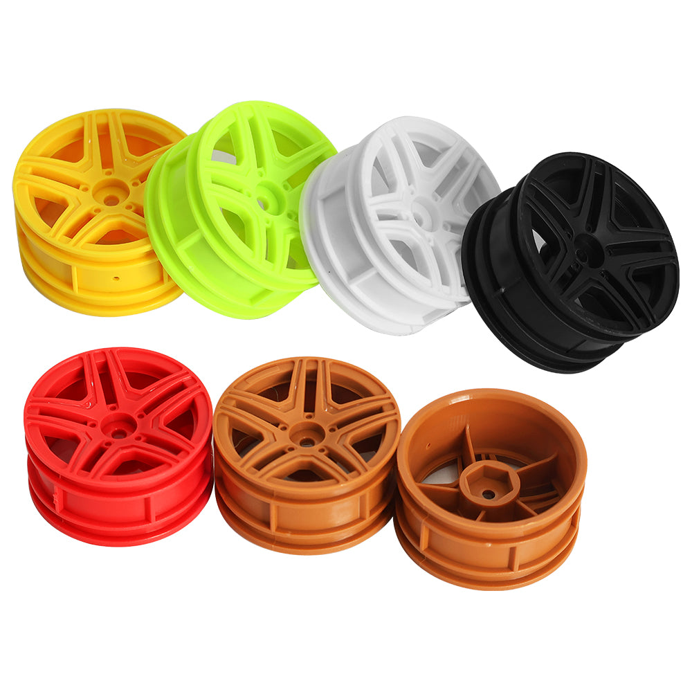 1/10 RC On-Road Car Plastic Wheel Rims Style A 52.8g 12mm Hex Multi Color Empty Hubs RC Modification Parts